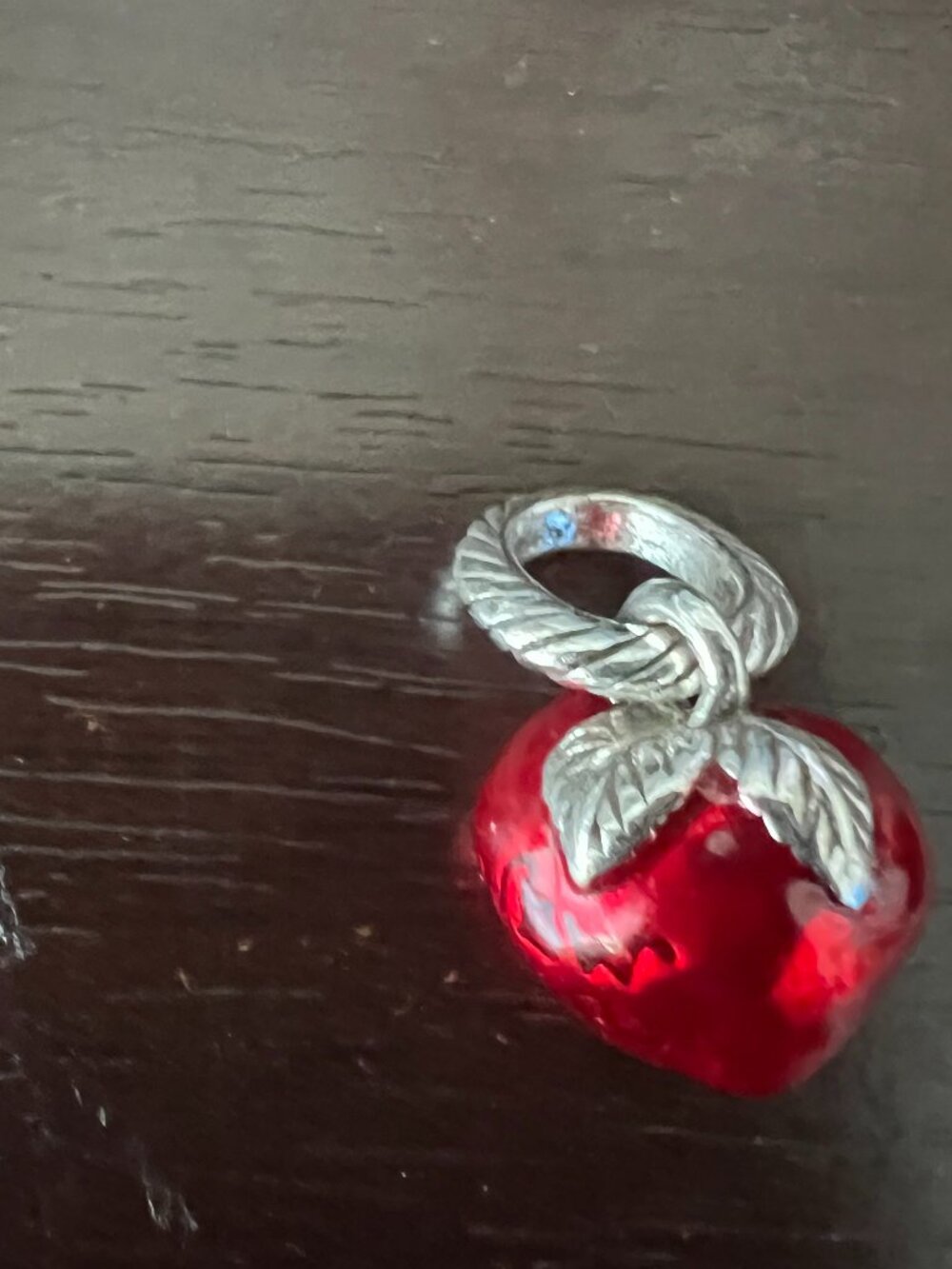 Brighten Big Red Apple Charm